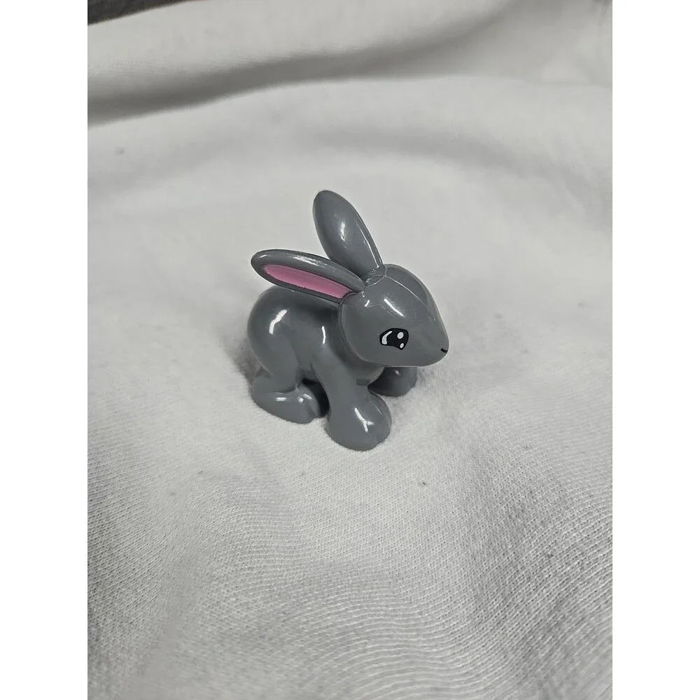 Lego Duplo GREY BUNNY RABBIT Animal Zoo PET Easter Part